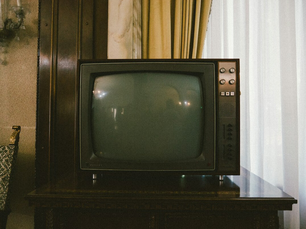 vintage television set