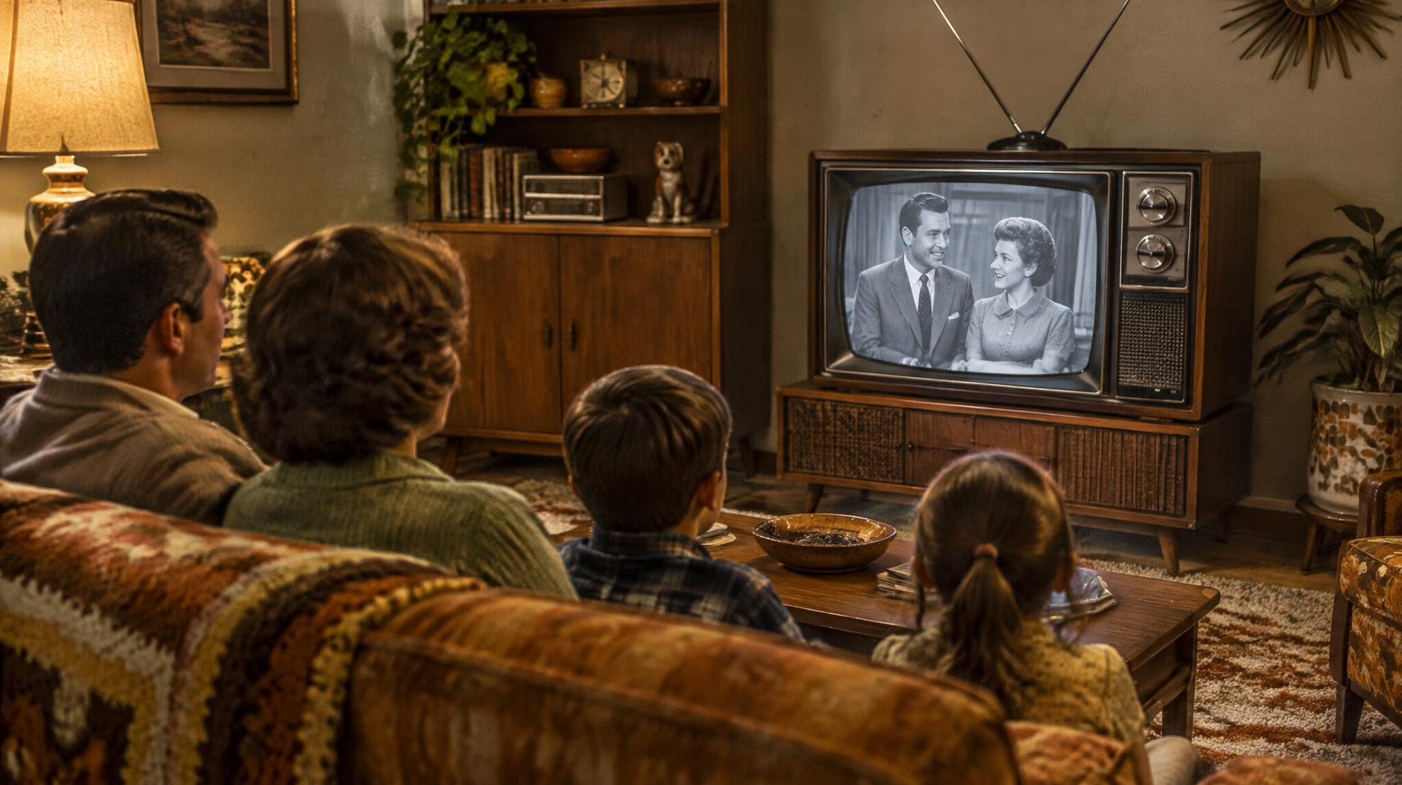 vintage television set